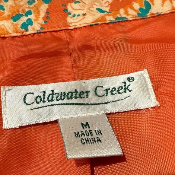 Coldwater Creek Orange Paisley Print Button Jacket
Women's Size M - Picture 7 of 9